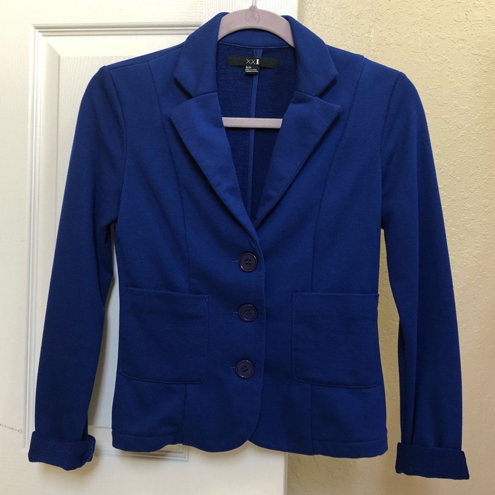 XXI cobalt blue blazer
